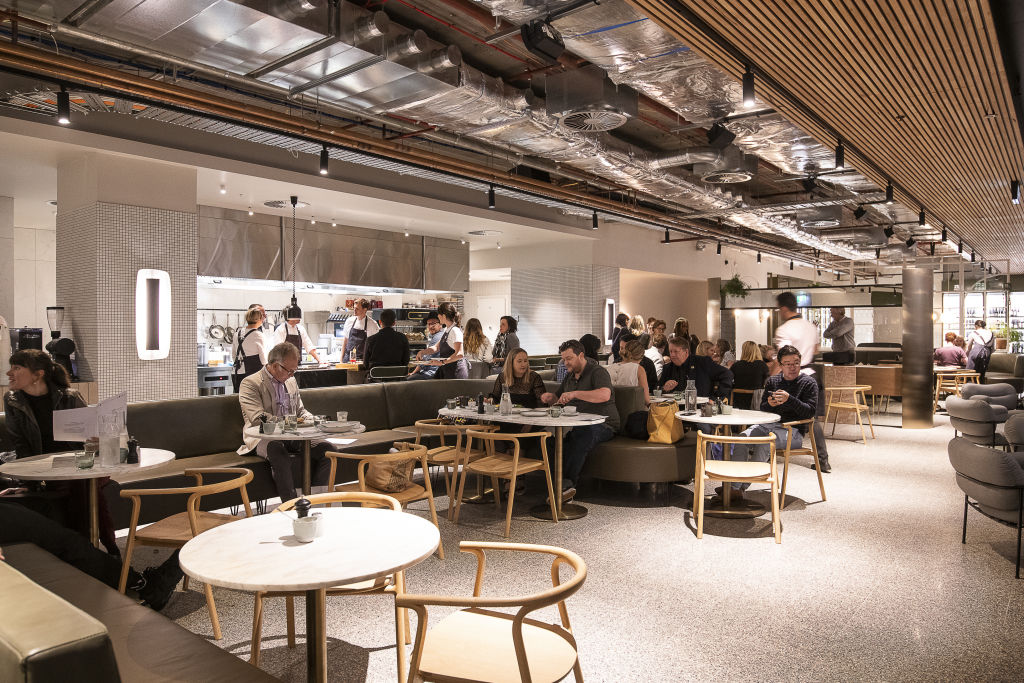 Coffee, wine and fresh produce at Liminal in the city. Photo: Carmen Zammit