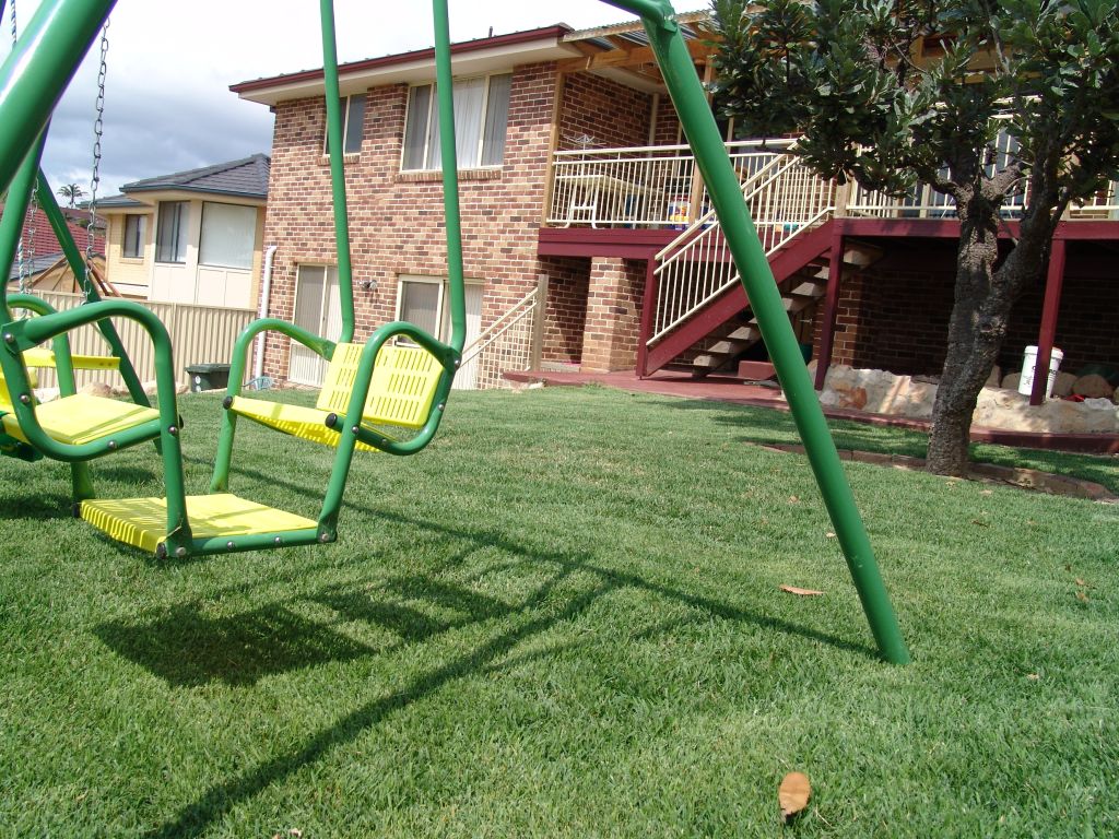 Regular mowing when the grass is dry is a good way to keep your lawn looking its best. Photo: My Home Turf