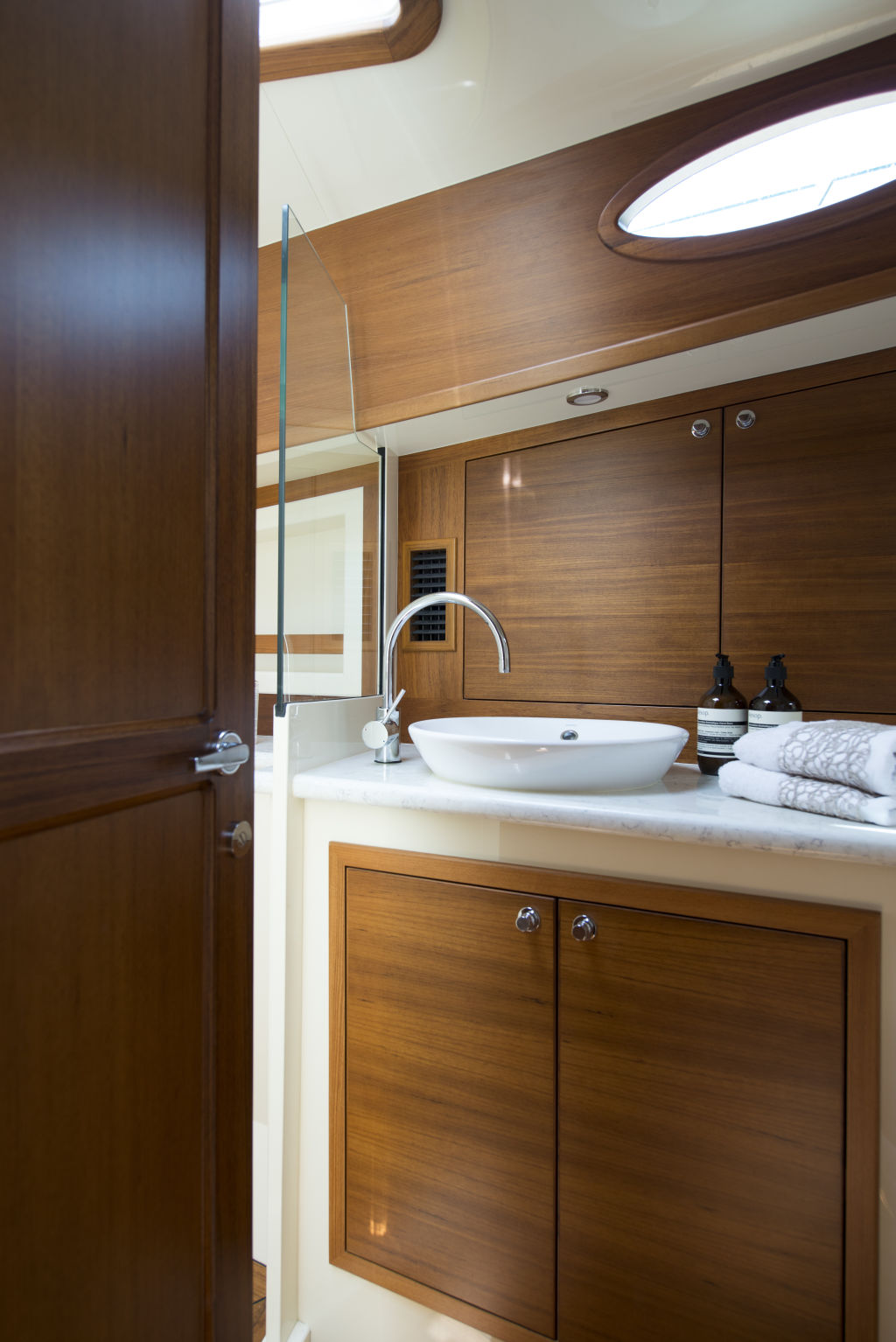 You could easily mistake the bathroom for a stylish ensuite in a high-end residence. Photo: Supplied