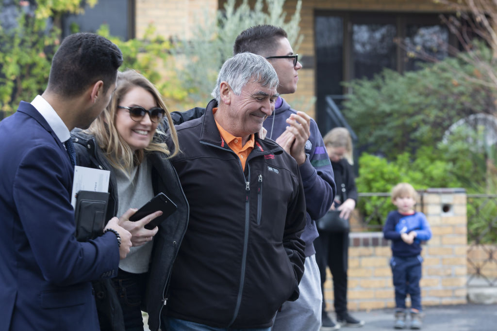 The winning party of the two-bedroom Northcote apartment had a friend bidding on their behalf. Photo: Stephen McKenzie