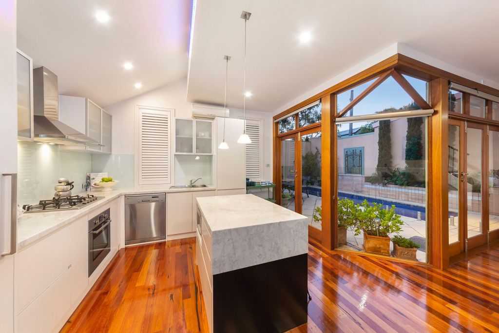 The modern kitchen is a feature of the home. Photo: Nelson Alexander Flemington