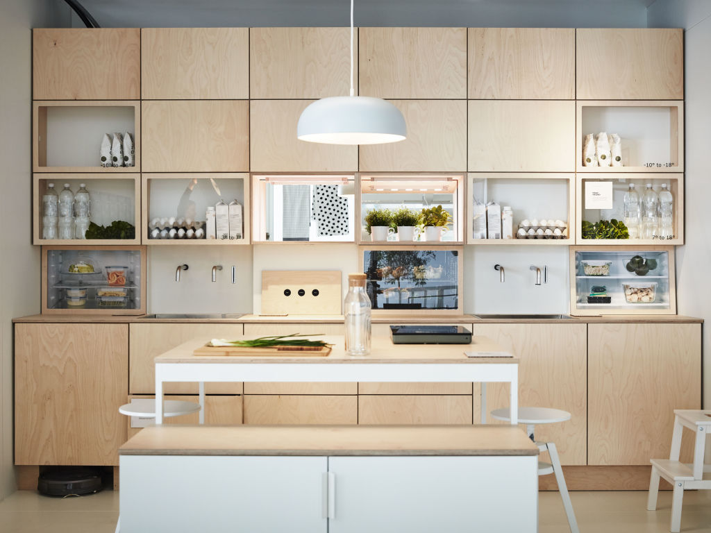 It's easy to envision IKEA products in the home with room setups throughout the store. Photo: IKEA