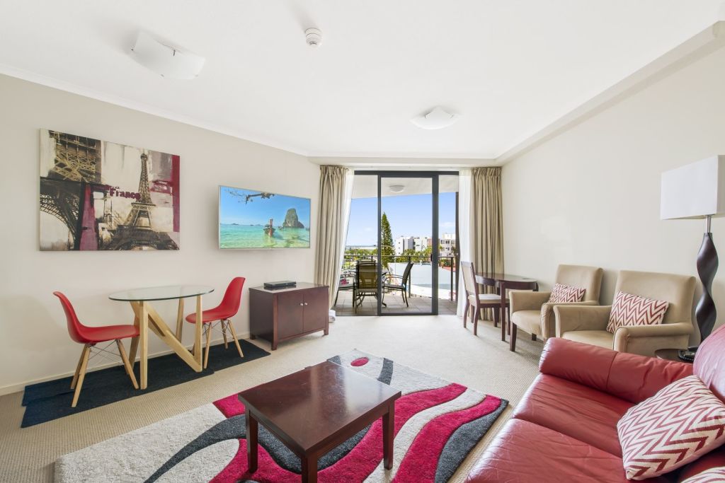 A one-bedroom apartment at 311/115 Bulcock Street, Caloundra, is on the market for $285,000.