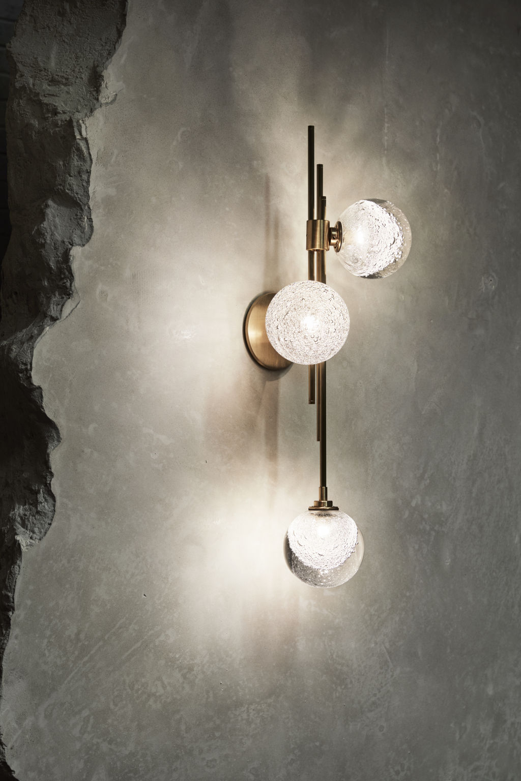 Trilogy Wall Sconce by Articolo. Photo: Supplied