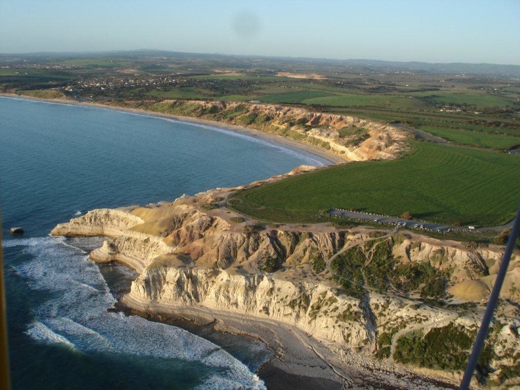 An aerial view of the d'Arenberg Winery and its coastal setting. Photo: d'Arenberg