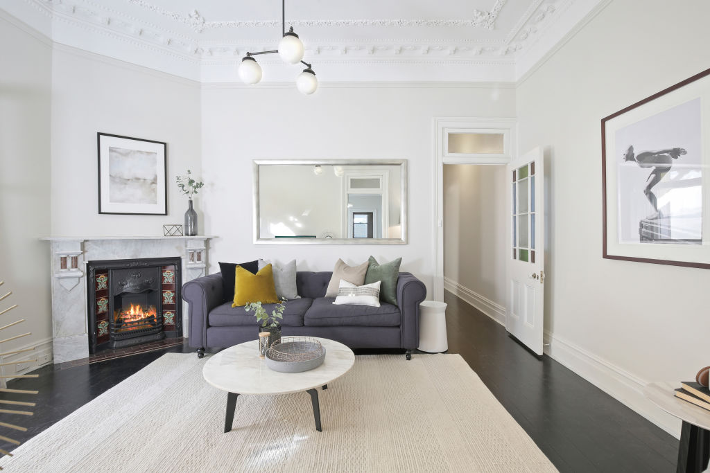 A carpet or rug will go a long way towards creating winter warmth. Photo: 24 Emmerick Street, Lilyfield, courtesy of LJ Hooker Newtown