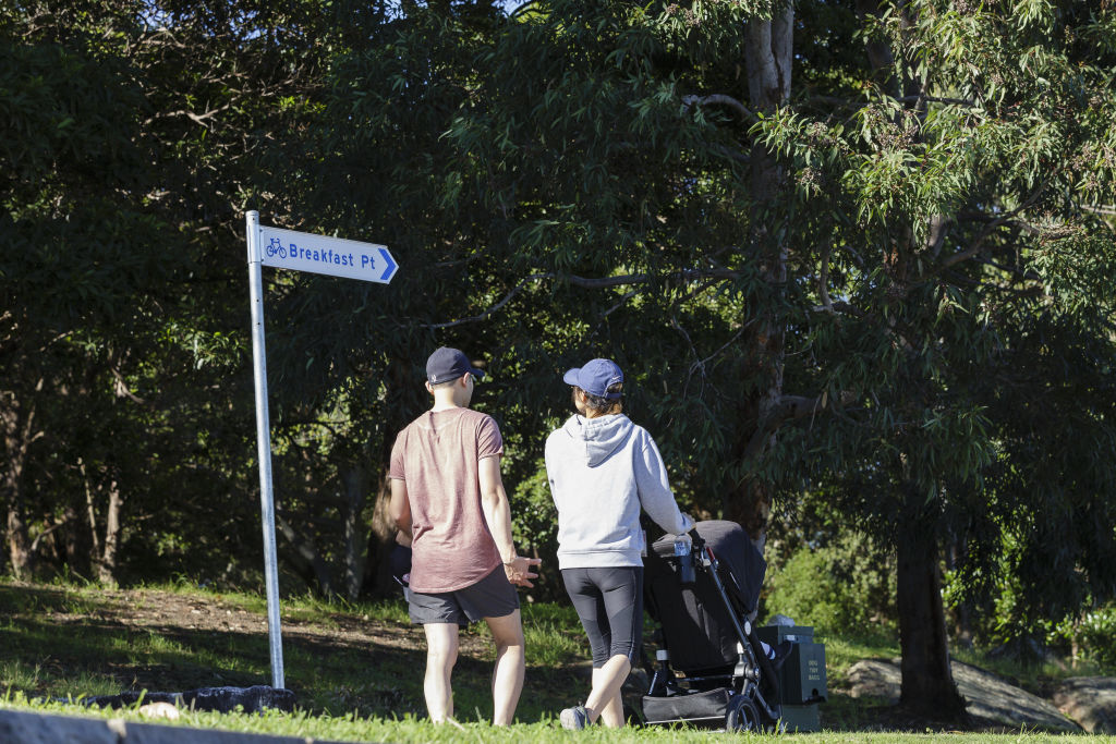 In Mortlake and Breakfast Point foreshore parks are abundant with walking trails. Photo: Brook Mitchell