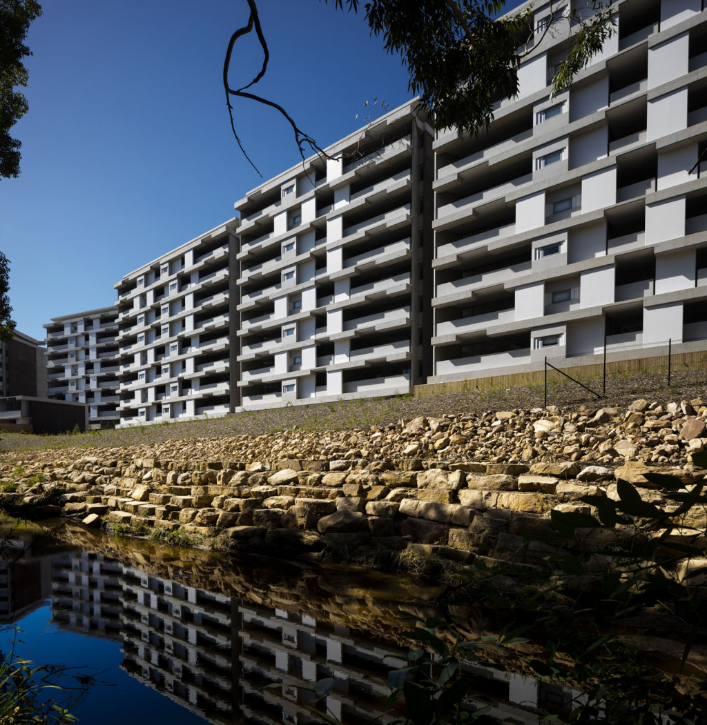 The North Rocks complex in the Hills district won the top multiple housing award. Photo: Brett Boardman