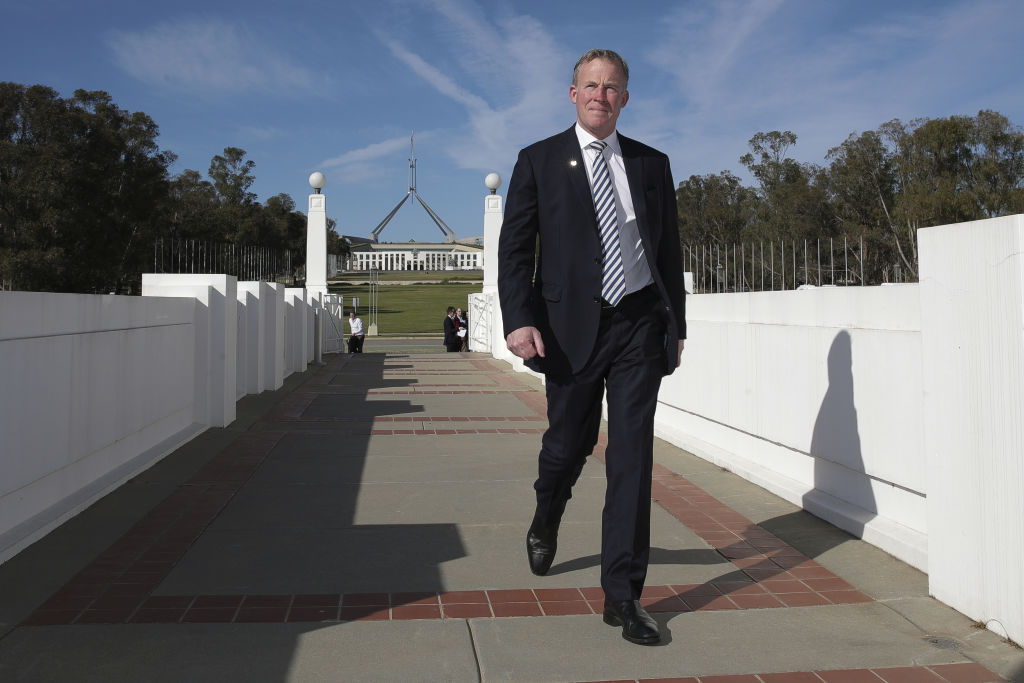 Tasmanian Premier Will Hodgman in Canberra.  Photo: Alex Ellinghausen