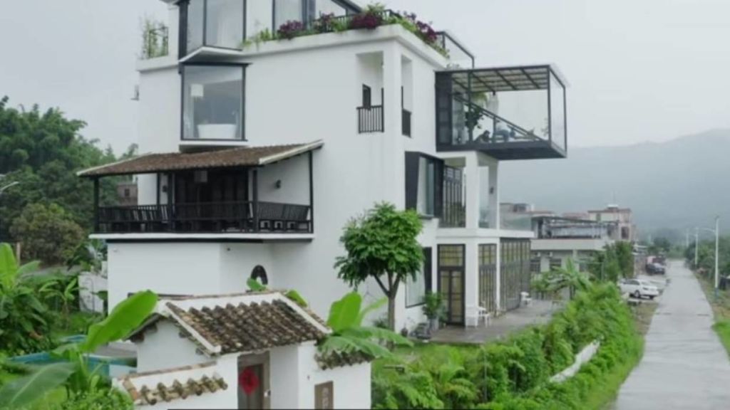 And this is the house now - it is light, bright and modern. Photo: Yitiao