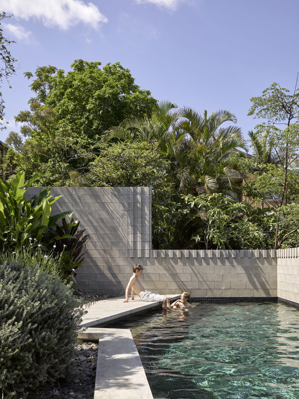Whynot St Pool and Carport by Kieron Gait Architects with Dan Young Landscape Architecture. Photo: Christopher Frederick Jones