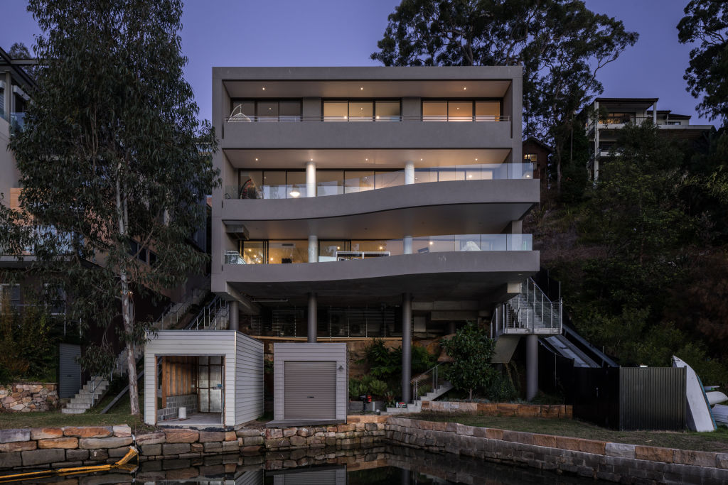 The north-facing waterfront residence is on offer for more than $9 million through Piers van Hamburg. Photo: Supplied