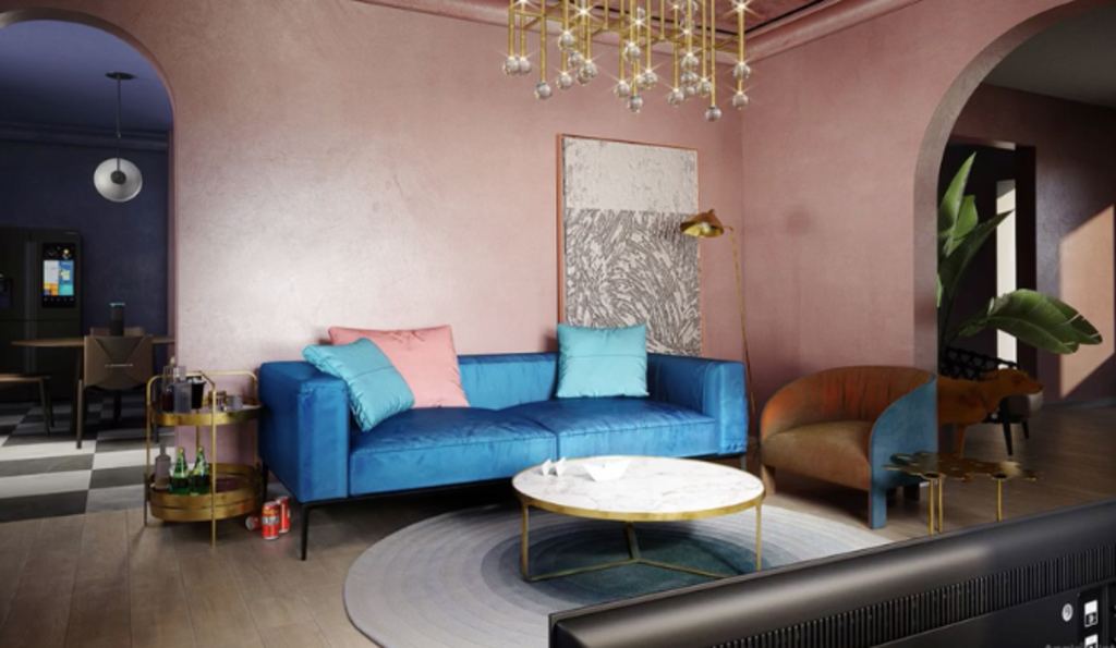 A designer update of the iconic lounge room. Photo: Angie's List