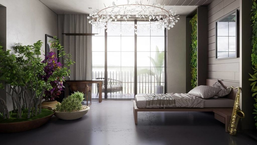 But this biophilia style room, complete with living walls and an indoor forest, really suits her down to the ground. Photo: Angie's List