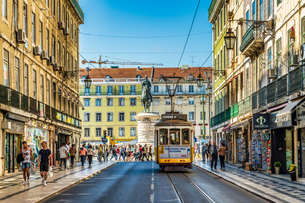 A typical street scene in Lisbon, Portugal. Photo: iStock
