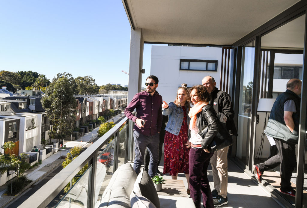 The view from the balcony, which overlooks the abandoned project. Photo: Peter Rae