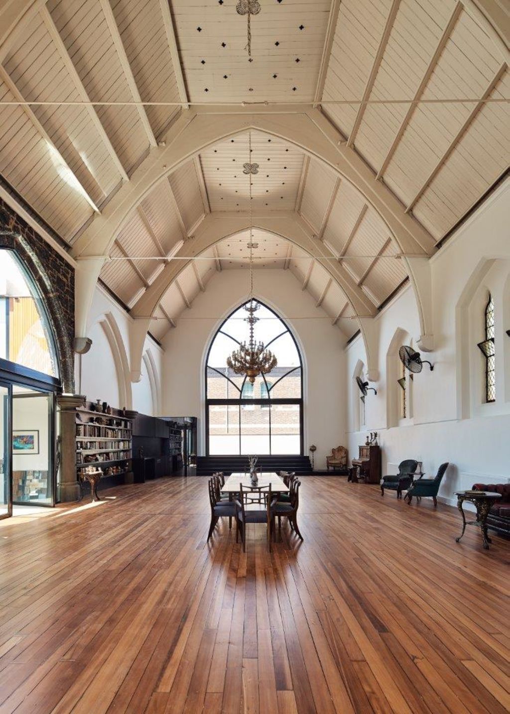 The Courtyard House encompasses both a new build and a conversion to a modest church in the inner-city Melbourne suburb of Collingwood. Photo: Kister Architects