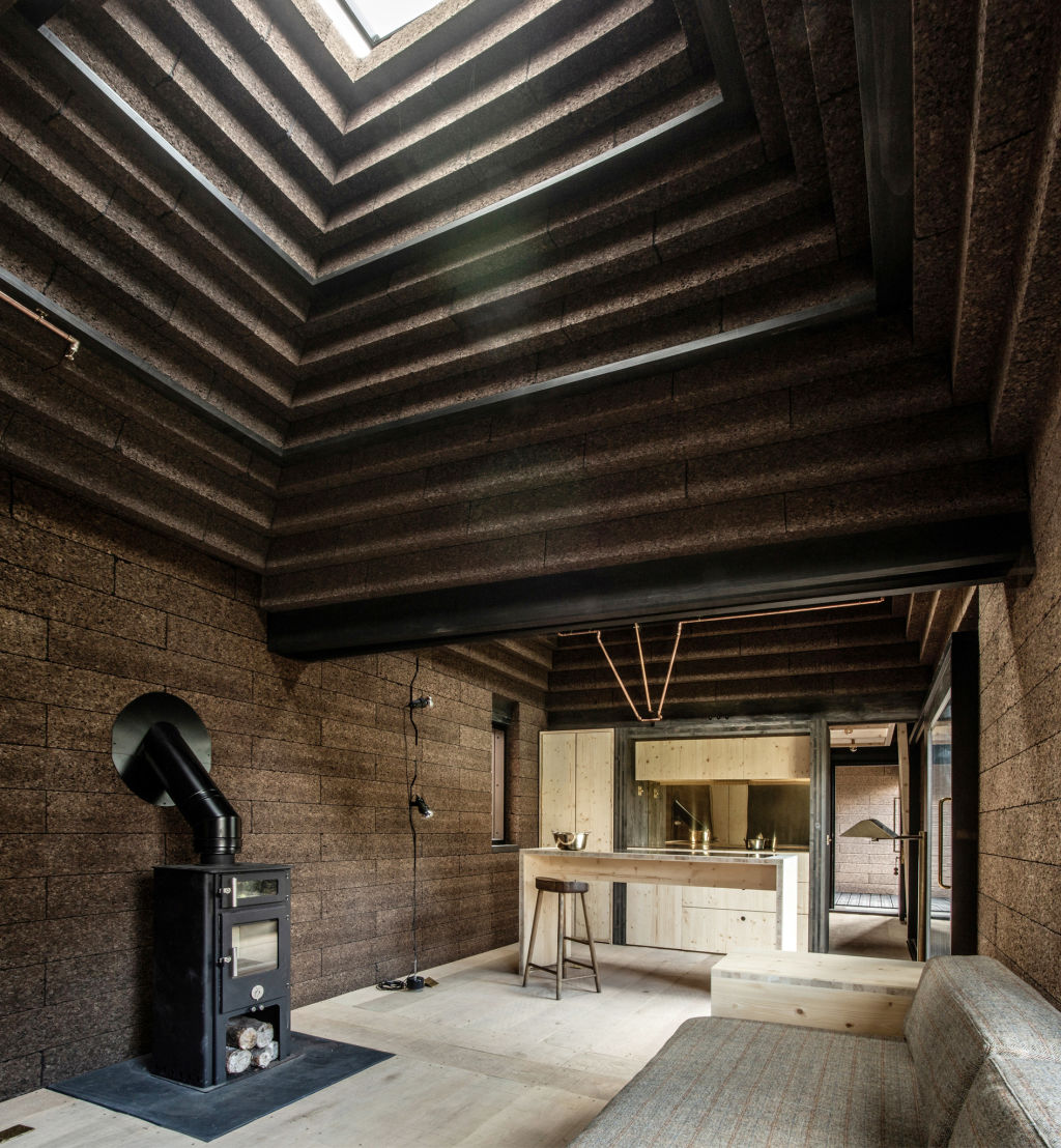This residence is built from cork without cement or glue. Photo: Magnus Dennis