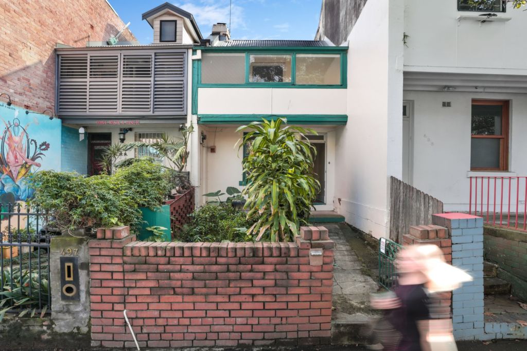 The house at 495 Crown Street, Surry Hills, sold for $85,000 above reserve. Photo: Supplied