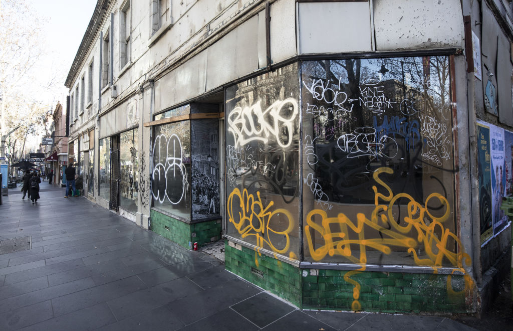 Local traders hope the building will soon be cleaned up. Photo: Leigh Henningham