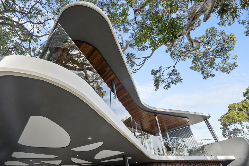 The building's frame has been crafted to work in harmony with the land and its contours. Photo: Supplied