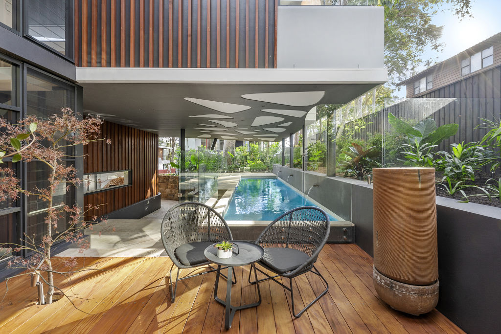 The residence is one of four on the same stretch designed by Mark Hurcum. Photo: Supplied