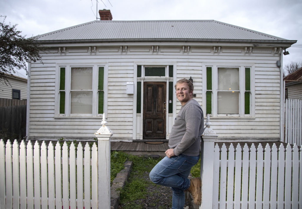 Jason Lamb bought his first home in Sunshine. Photo: Leigh Henningham