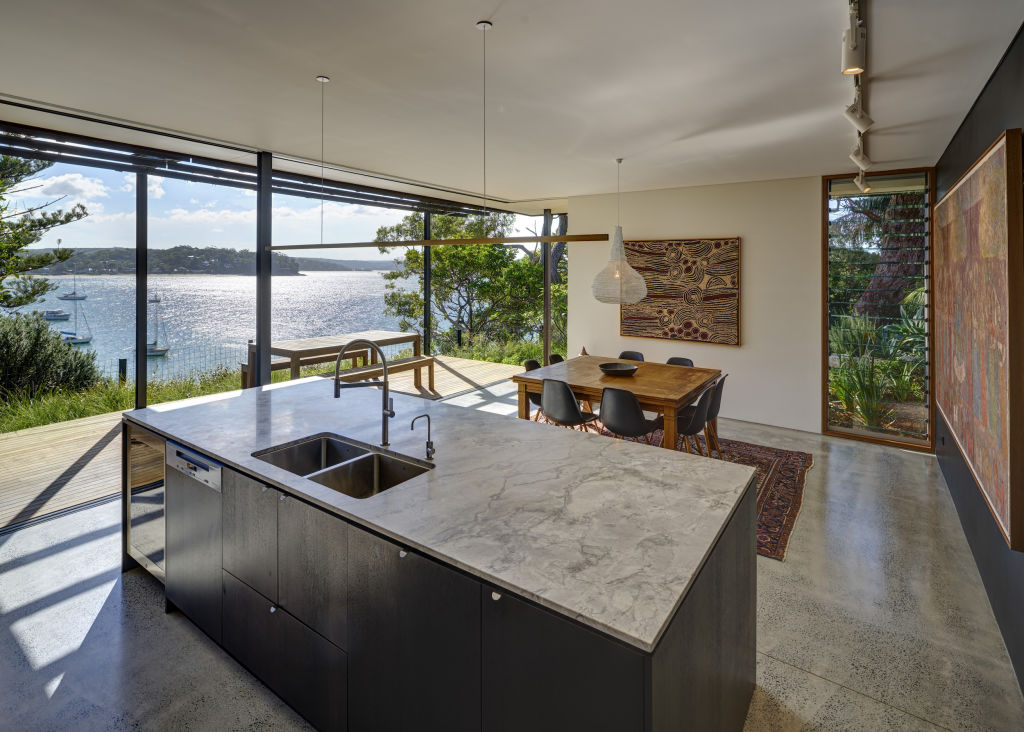 Inside the beach house's kitchen. Photo: Michael Nicholson