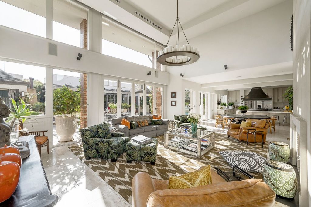 Inside 3 Heyington Place, Toorak, which has been re-listed for sale. Photo: Marshall White