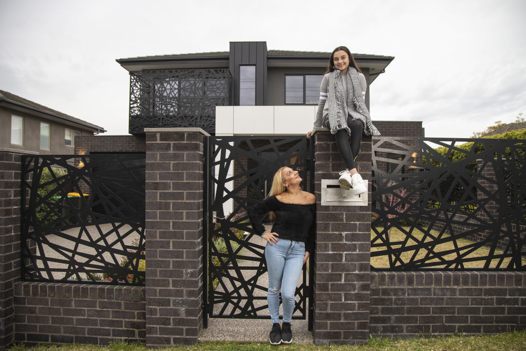 Faye Skoufis and daughter Jaymie waited it out through the downturn with a home for sale. Photo: Leigh Henningham