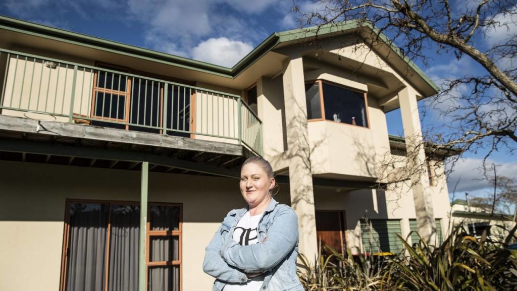 Dishington says she was originally going to buy a cheaper house, but was able to afford a much bigger one. She has flatmates to help pay the mortgage. Photo: Braden Fastier