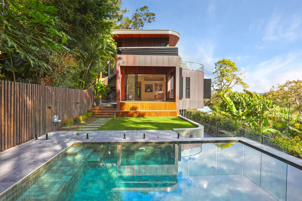 The home has magnificent views of the Currumbin estuary. Photo: Supplied