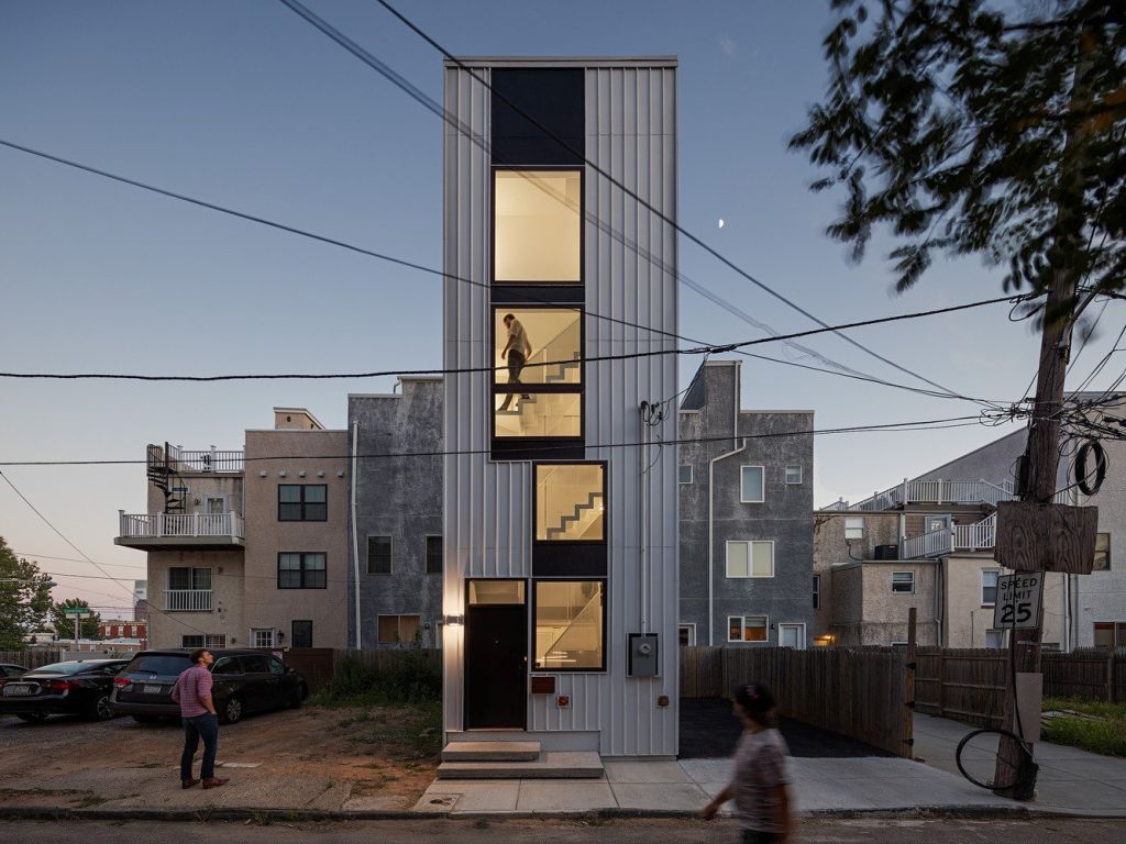 The skinny house built on a tiny site that was once a car park