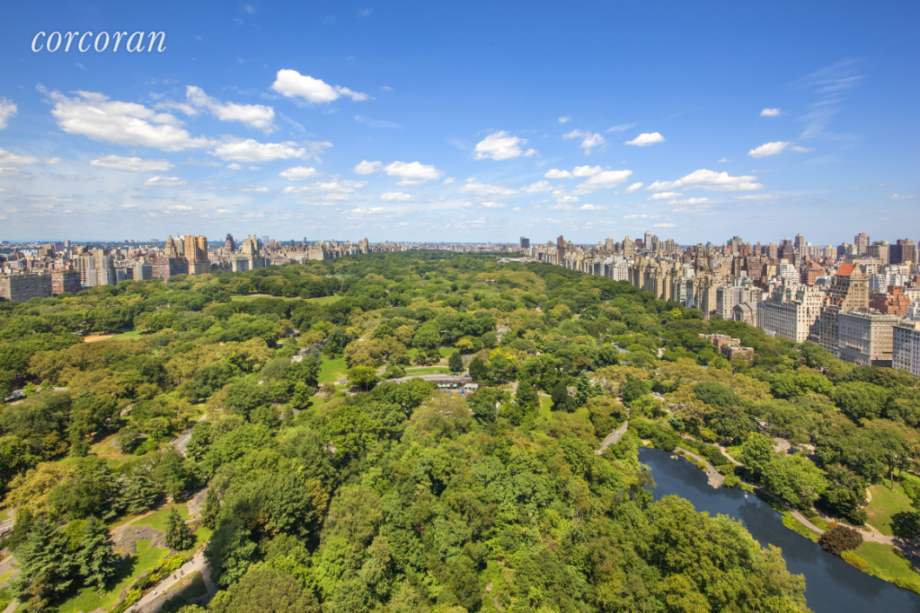The view of Central Park.  Photo: The Corcoran Group