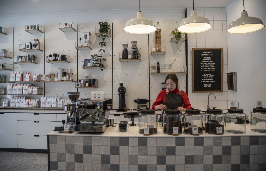 Padre Coffee serving up supremo lattes. Photo: Leigh Henningham