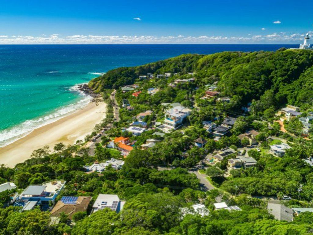 Property prices and the cost of renting in towns like Byron Bay has skyrocketed. Photo: LJ Hooker Byron Bay