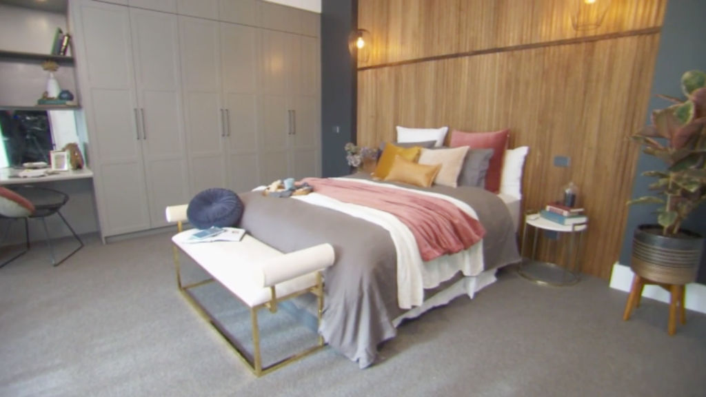 Tess and Luke's guest bedroom: The Cairns couple have hit their stride. Photo: Supplied