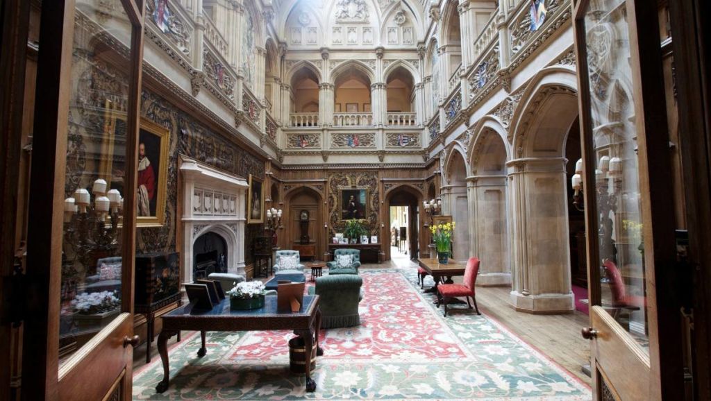 Highclere Castle's saloon was designed by Thomas Allom for the 4th Earl of Carnarvon in the 1860s. Photo: Matthew Lloyd