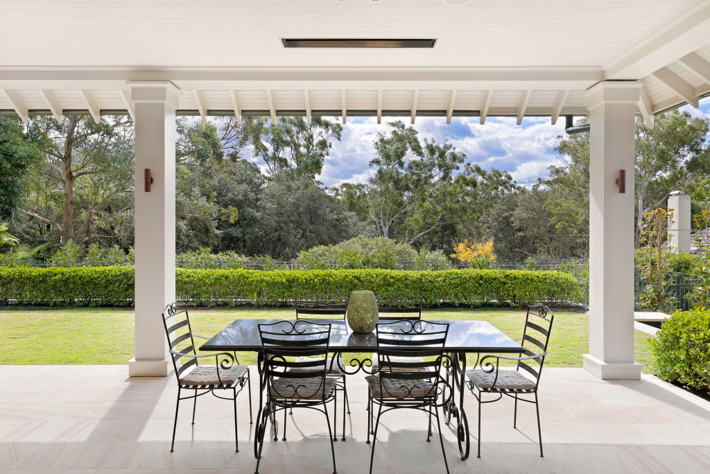 The 3700-square-metre estate features gardens designed by Peter Fudge. Photo: Supplied