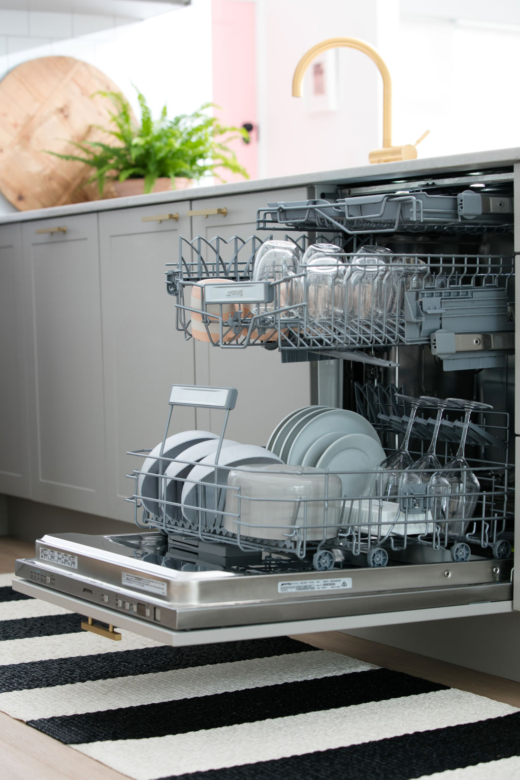 Your dishwasher filter should be cleaned at least once a week.  Photo: Smeg