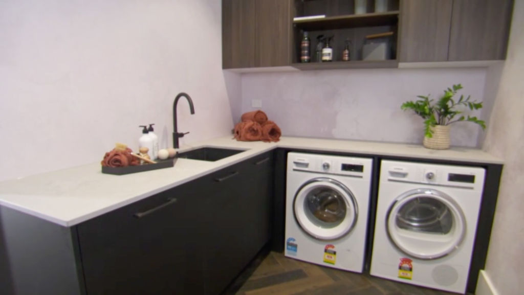 Behind every good kitchen is a laundry. Photo: Channel Nine