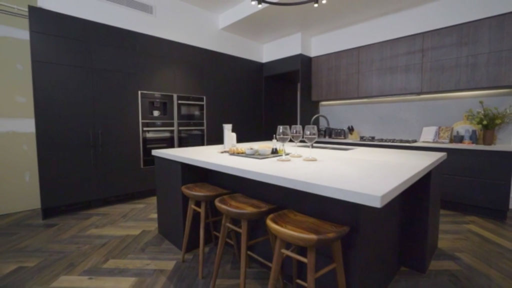 Tess and Luke's kitchen. Photo: Channel Nine