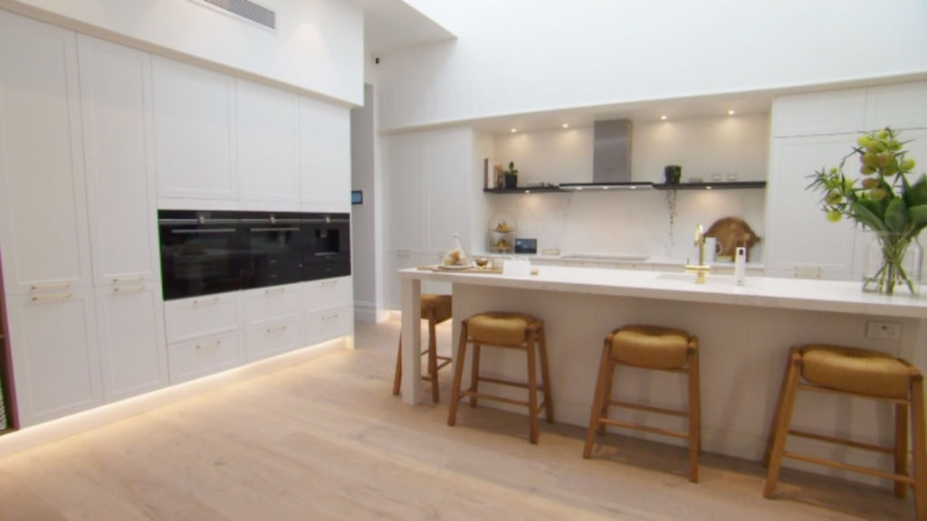 Andy and Deb's kitchen, which won them the day. Photo: Channel Nine