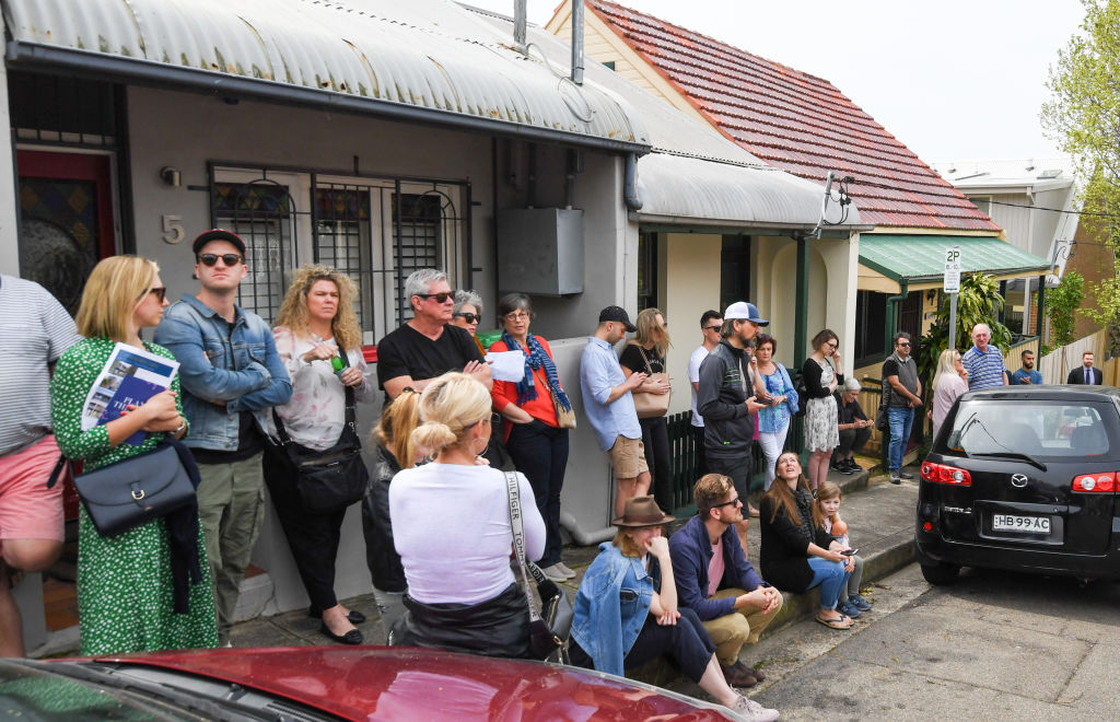 Ten people registered to bid on the inner west property. Photo: Peter Rae