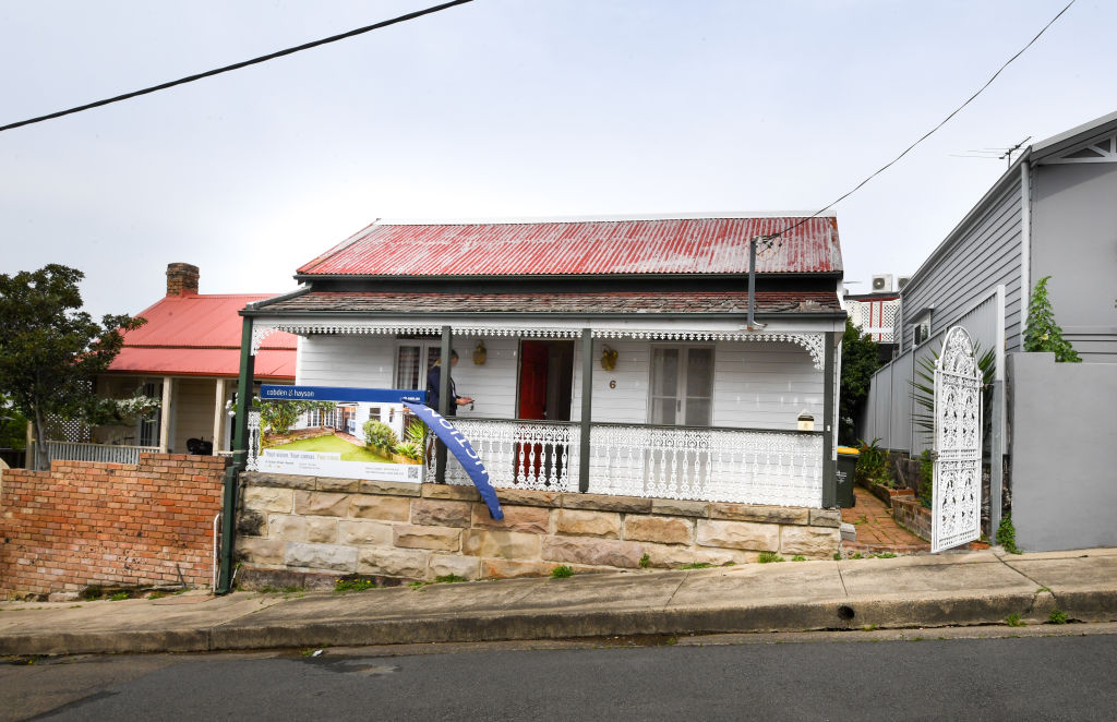 The two-bedroom cottage at 6 Coulon Street, Rozelle. Photo: Peter Rae