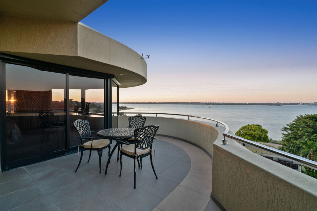 Views of Swan River is a key selling point of the home. Photo: Supplied