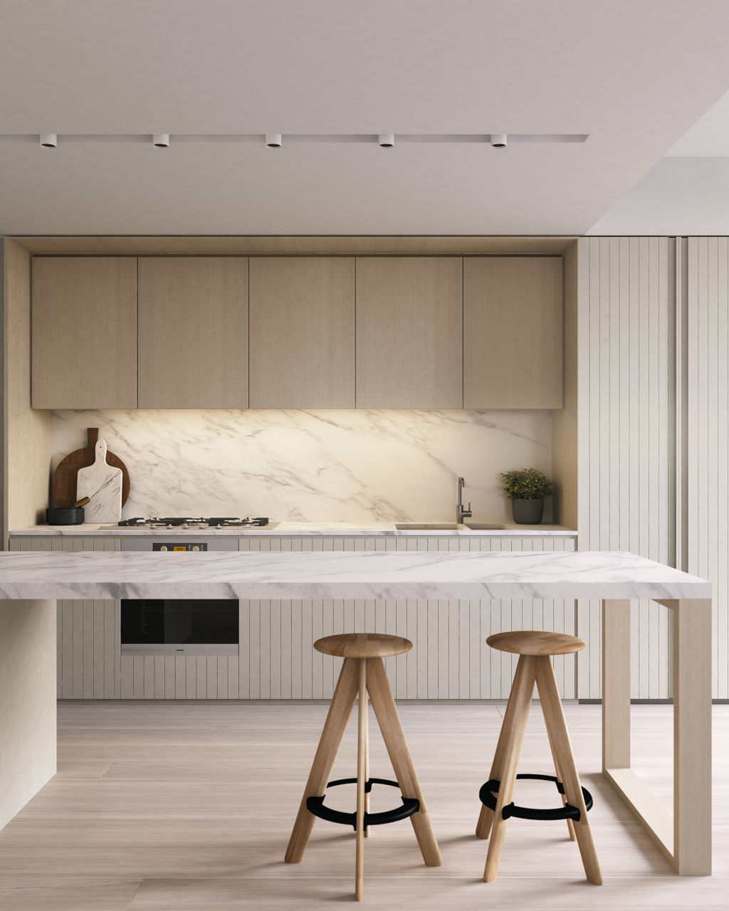 Bates Smart have adopted a neutral palette for the interiors. Photo: Supplied
