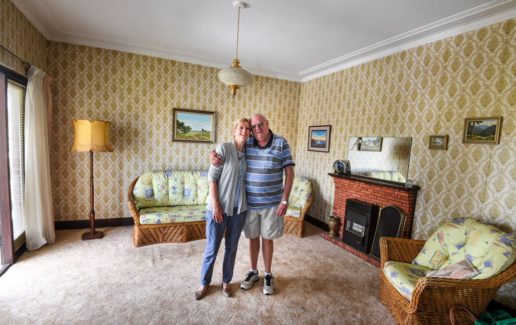Vendors Christine and Stephen Hayes were pleased with the result for their family home where they held their wedding reception more than 40 years ago. Photo: Peter Rae