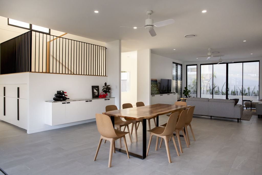 Ms Dunlop's home was designed to trap cool air in the lower level and draw it up during the day with carefully constructed breezeways. Photo: Tammy Law