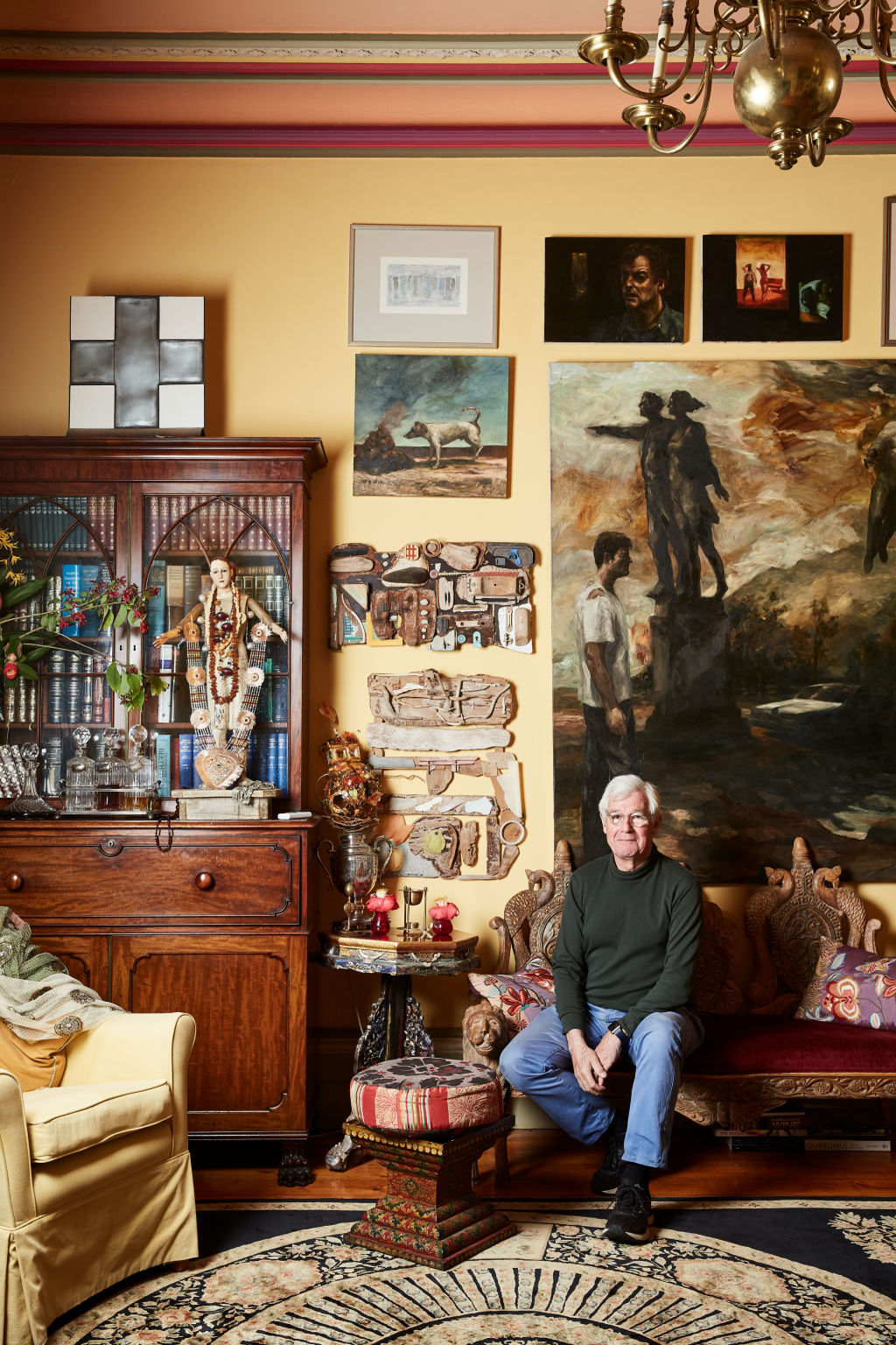 Burnside started working from home earlier this year when he stood as a candidate for the Greens in his local federal electorate of Kooyong.  Photo: Annette O’Brien.